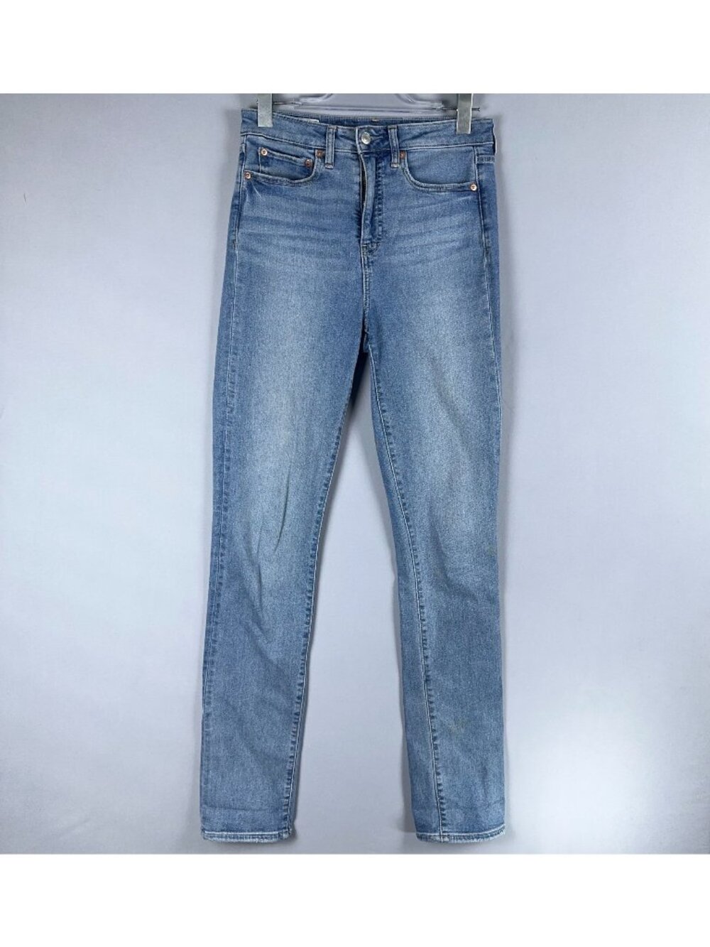 Gap Jeans Size 28/6 Tall Classic Straight High Rise Blue Light Wash